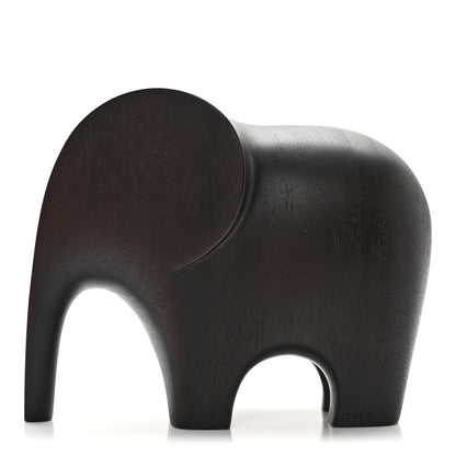 Hermes Mahogany Wood Elephant Lao Paperweight Acajou Ebenise 1 of 6