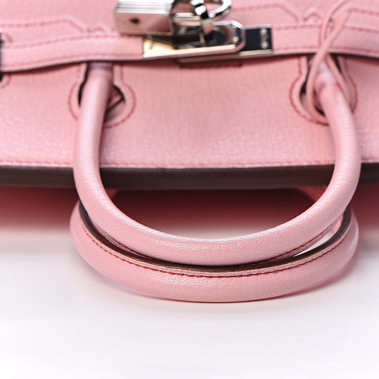 Hermes Chevre Mysore Horseshoe Birkin 25 Rose Sakura Rose Tyrien 26 of 35