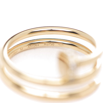 Cartier 18K Yellow Gold Diamond Double Juste Un Clou Ring 51 5.75 5 of 6