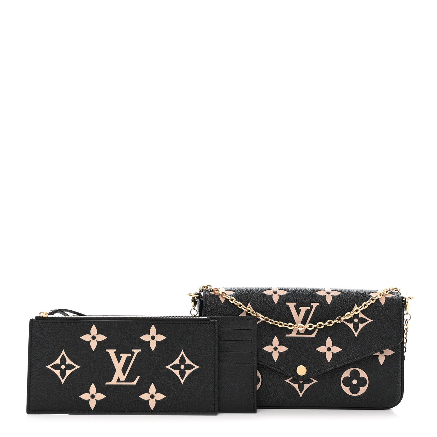 Empreinte Monogram Giant Felicie Pochette Black Beige
