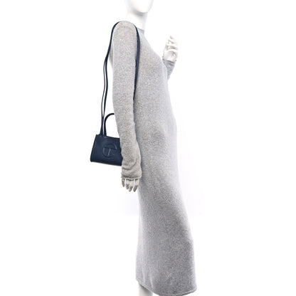 Telfar Vegan Leather Small Shopping Bag Navy 2 of 10