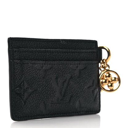 Louis Vuitton Empreinte Monogram LV Charms Card Holder Black 3 of 7