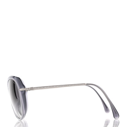Chanel Acetate Crystal CC Sunglasses 5293-B Blue 3 of 9