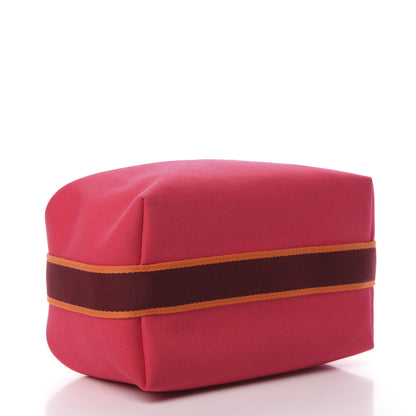 Hermes Canvas Large Bride-A-Brac Pouch Hibiscus 4 of 8