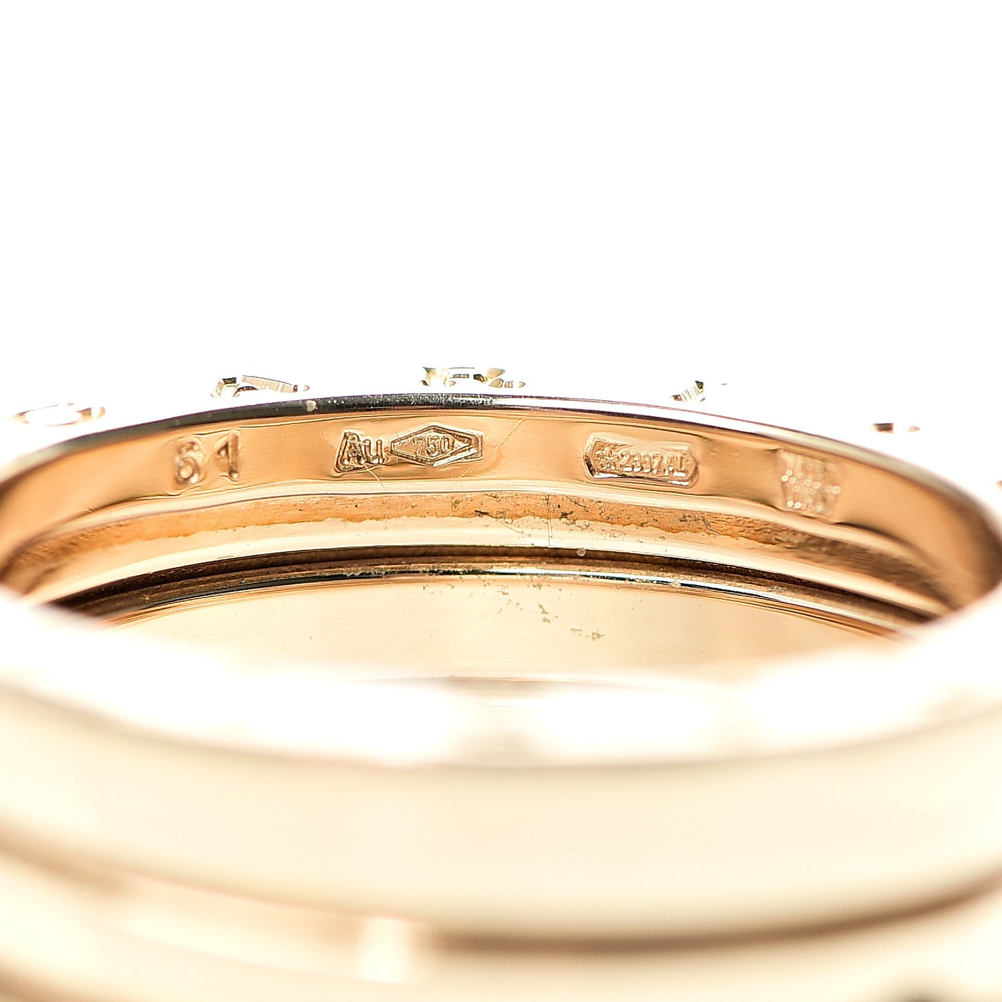 18K Yellow Gold B.Zero1 Three-Band Ring 61 9.5
