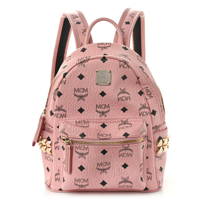 MCM Visetos Small Side Stud Stark Backpack Soft Pink 1 of 8