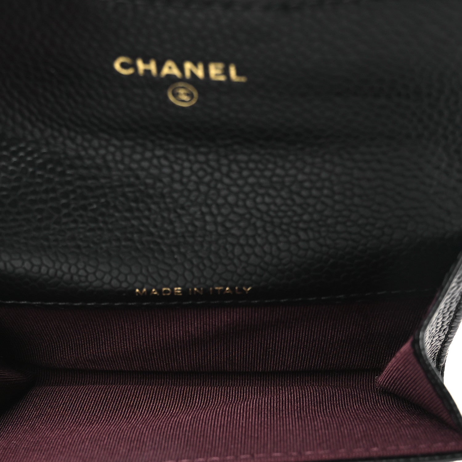 Chanel Caviar Quilted Flap Card Holder Wallet Black 5 of 9