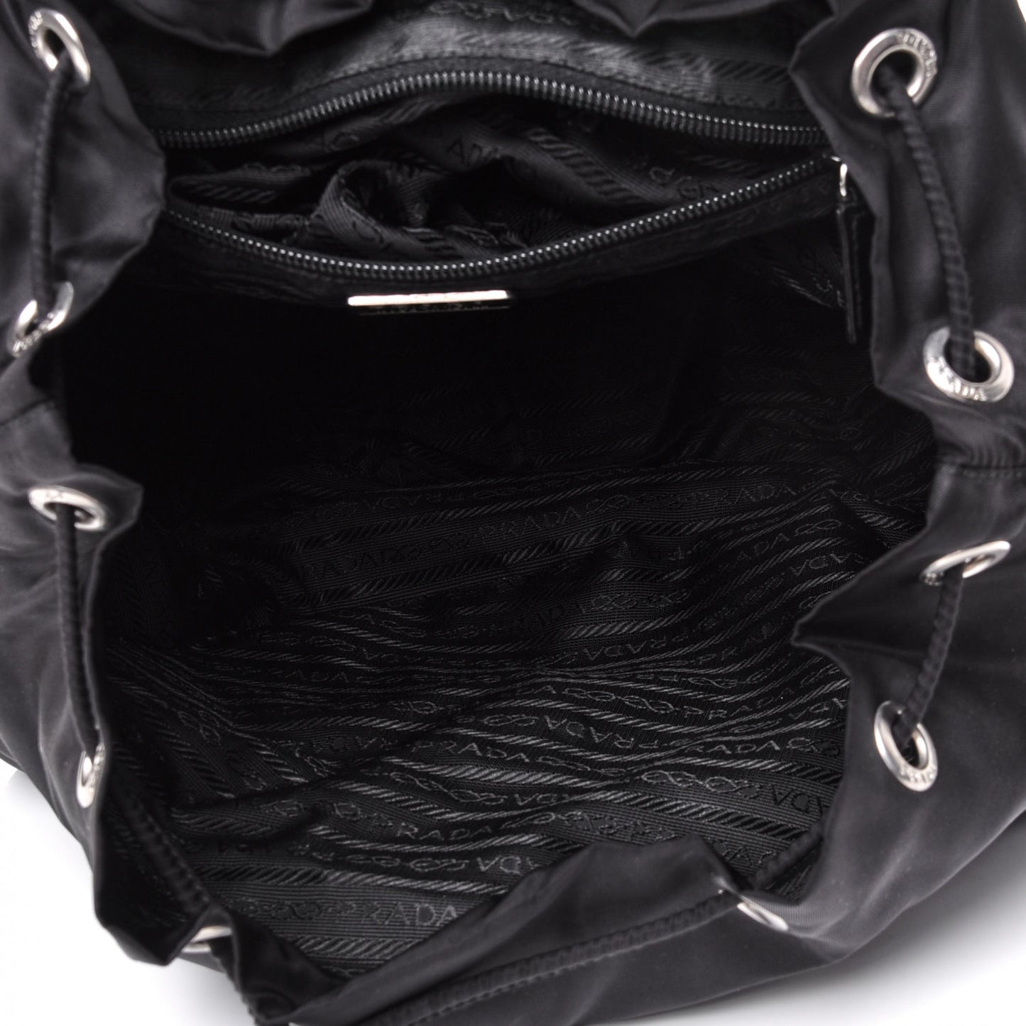 Nylon Vela Medium Backpack Black