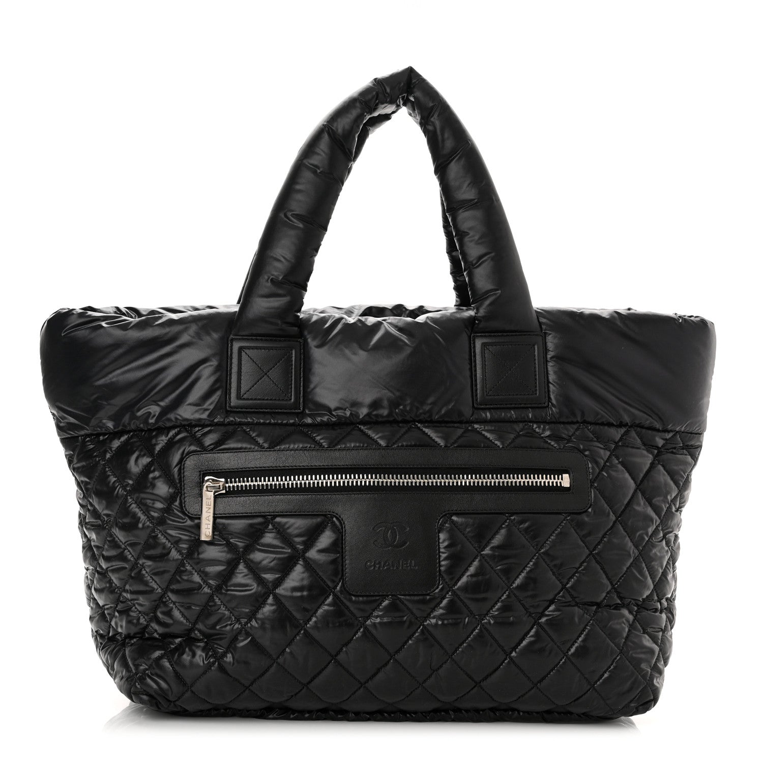 Chanel Nylon Quilted Large Coco Cocoon Tote Black 1 of 10