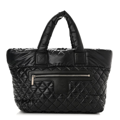 Chanel Nylon Quilted Large Coco Cocoon Tote Black 1 of 10