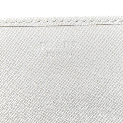 Prada Saffiano Metal Oro Chain Wallet Talco 8 of 12