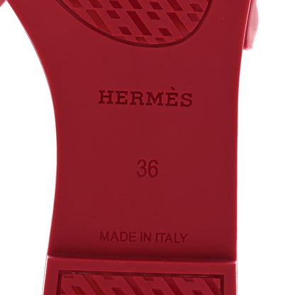 Hermes Rubber Aloha Sandals 36 Rose Baie 6 of 8