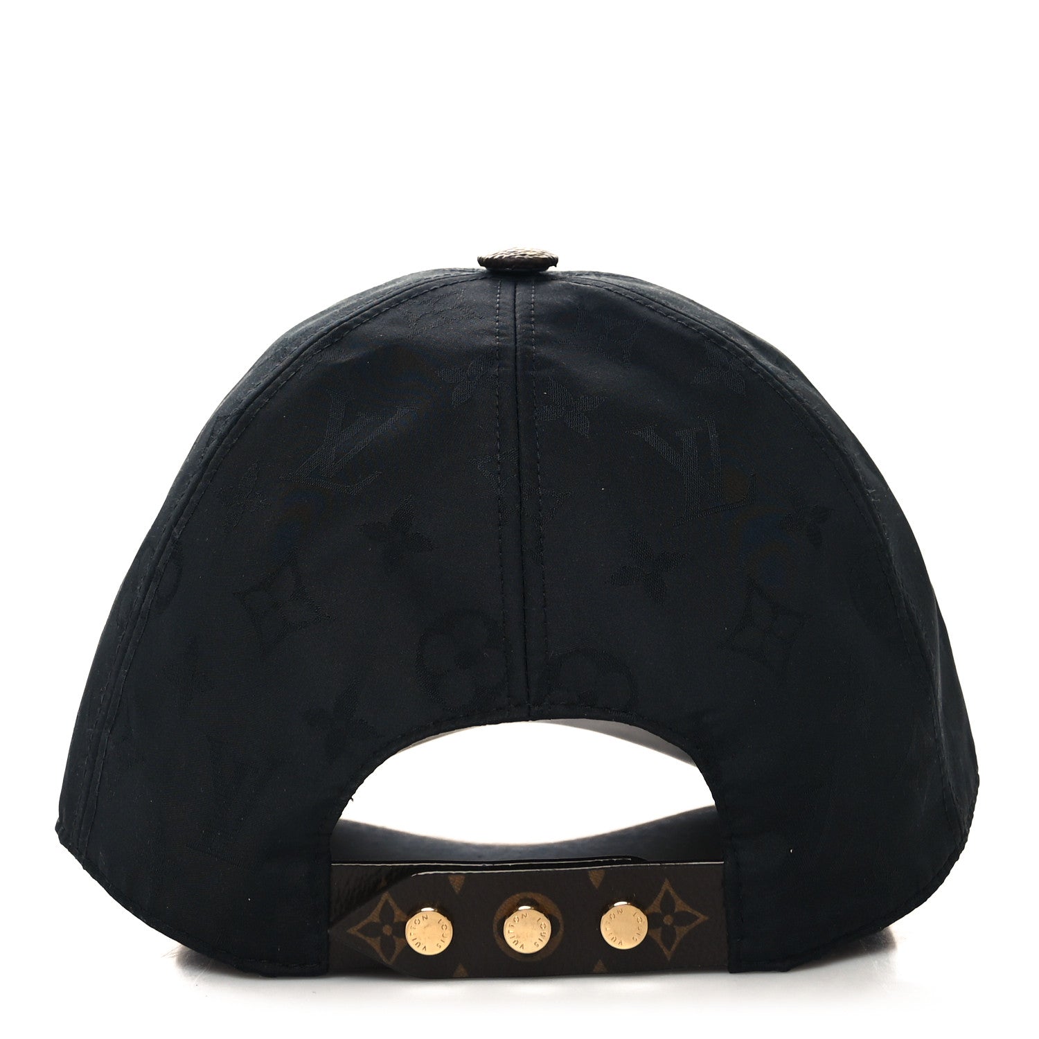 Louis Vuitton Polyester Silk Monogram LV Get Ready Cap M Black 5 of 8