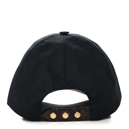Louis Vuitton Polyester Silk Monogram LV Get Ready Cap M Black 5 of 8