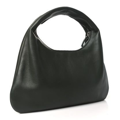 The Row Grained Calfskin Small Everyday Shoulder Bag Olive 3 of 9