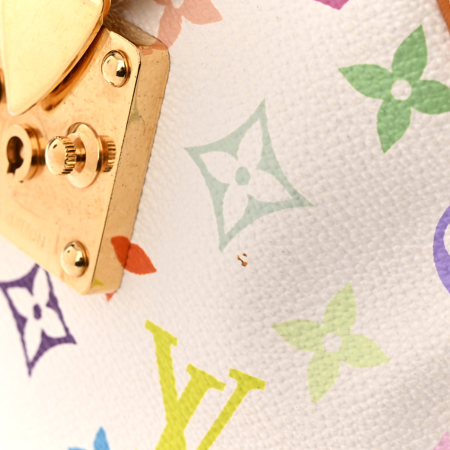 LOUIS VUITTON Monogram Multicolor Speedy 30 White