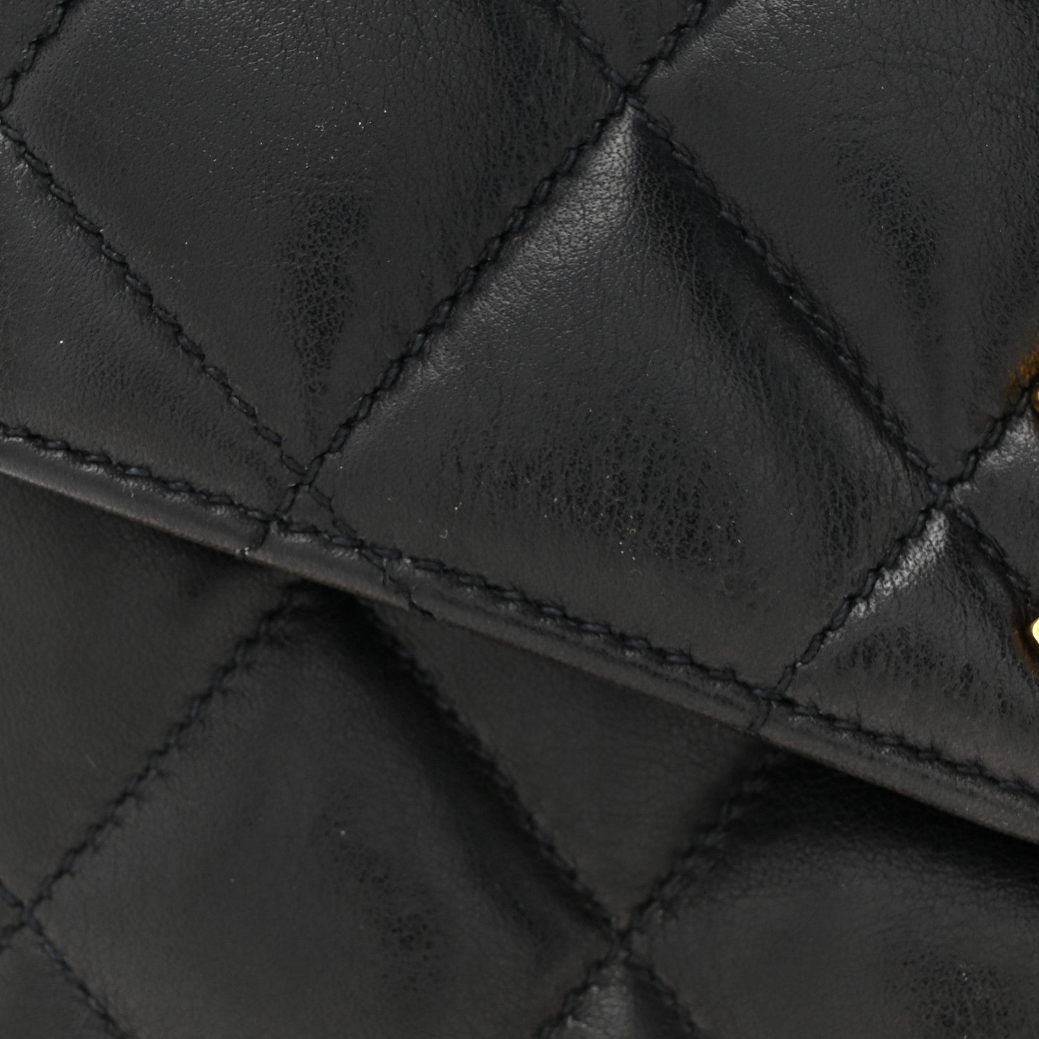 Chanel Lambskin Quilted Flap Waist Belt Bag 70 28 Black 7 of 11