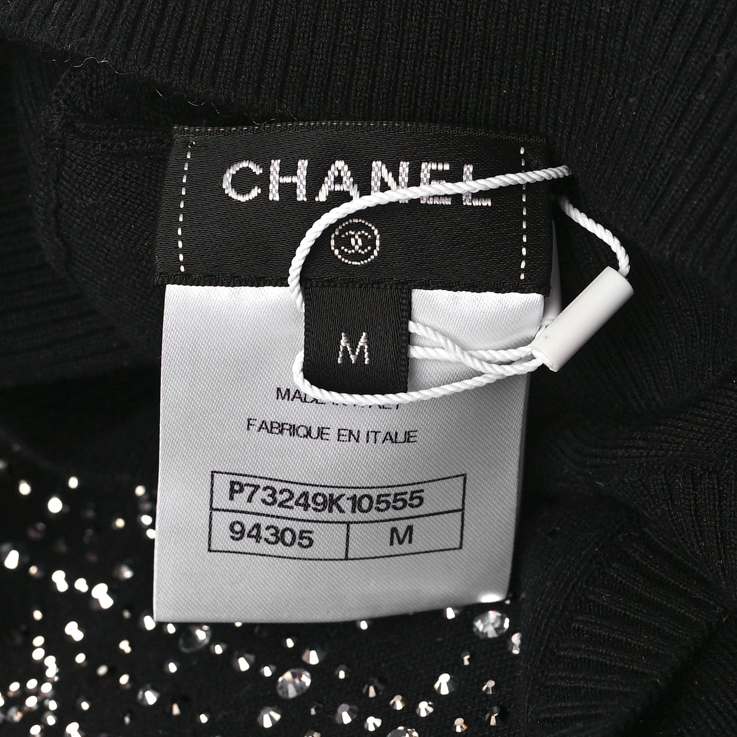 Cashmere Crystal CC Beanie Hat Black