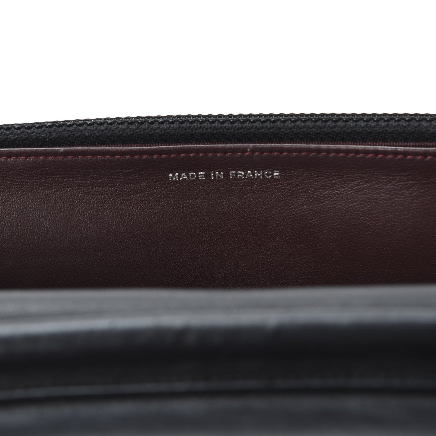 Lambskin Quilted Wallet On Chain WOC Black