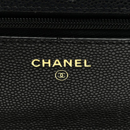 Chanel Caviar Quilted Wallet on Chain WOC Black 6 of 9