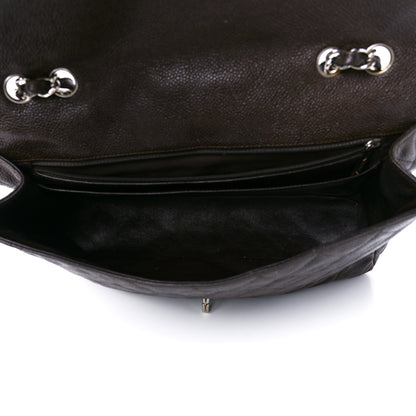 Chanel Caviar Quilted Jumbo Single Flap Dark Brown 5 of 13