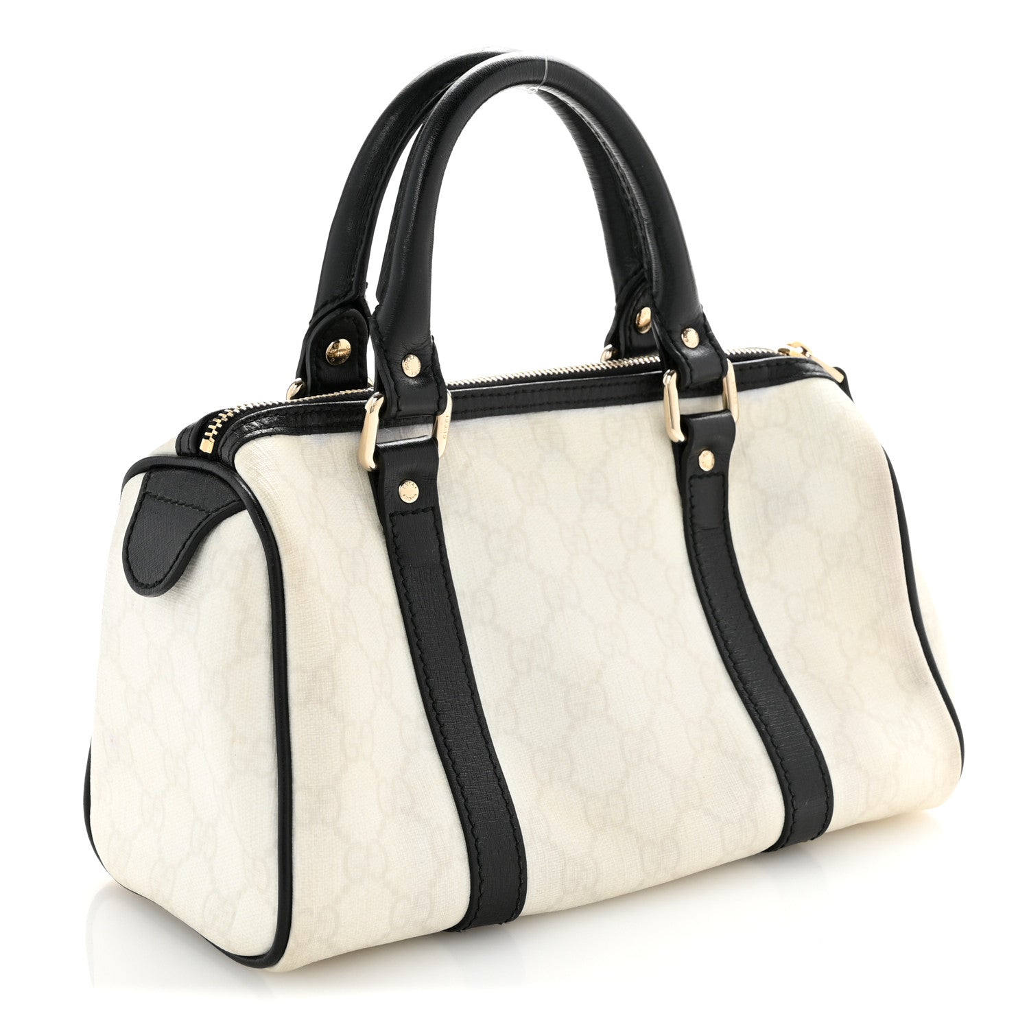Gucci GG Plus Monogram Small Joy Boston White Black 3 of 15