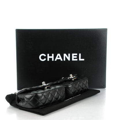 Chanel Lambskin Quilted Double Mini Flap Crossbody Black 4 of 7