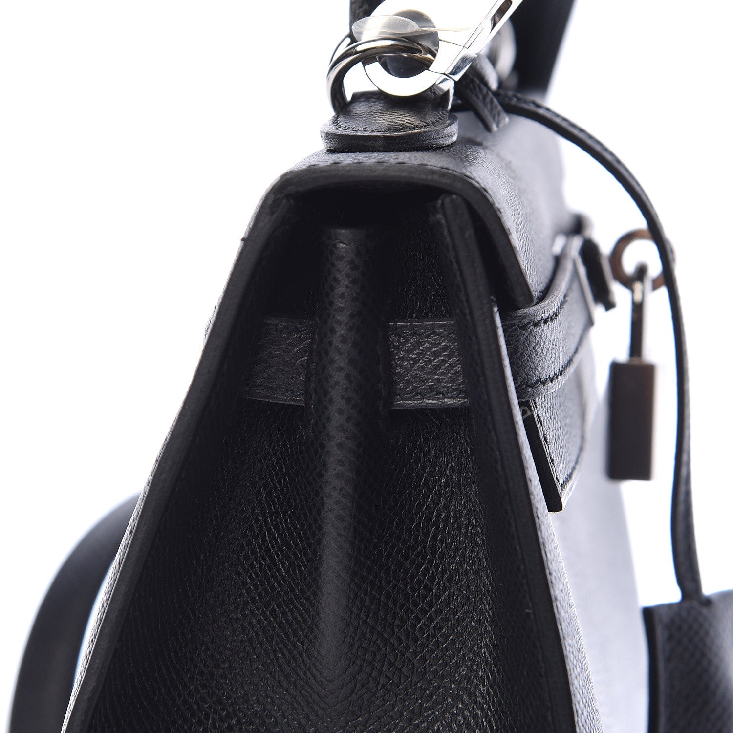 Hermes Epsom Kelly Sellier 25 Black 17 of 38