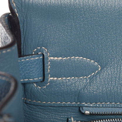 Hermes Togo Birkin 30 Blue Jean 19 of 35