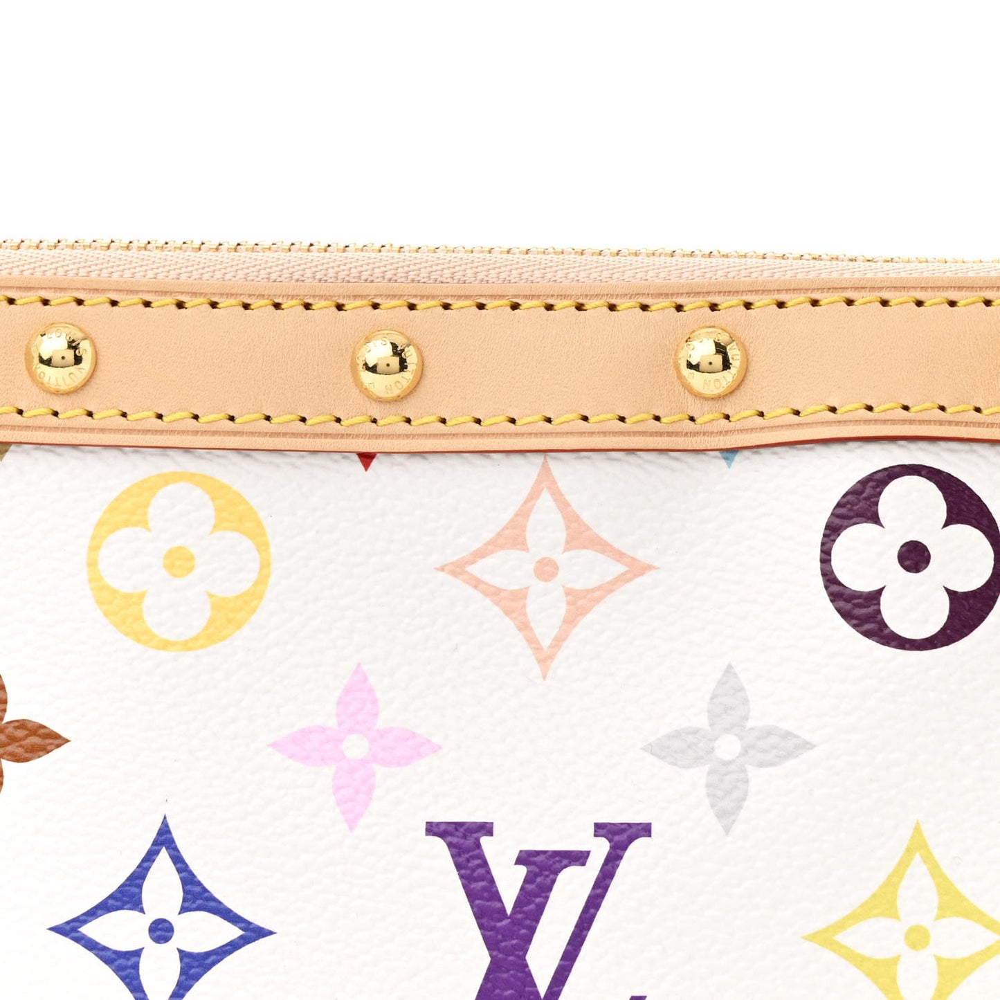 LV X TM Monogram Multicolor Pochette Accessories White