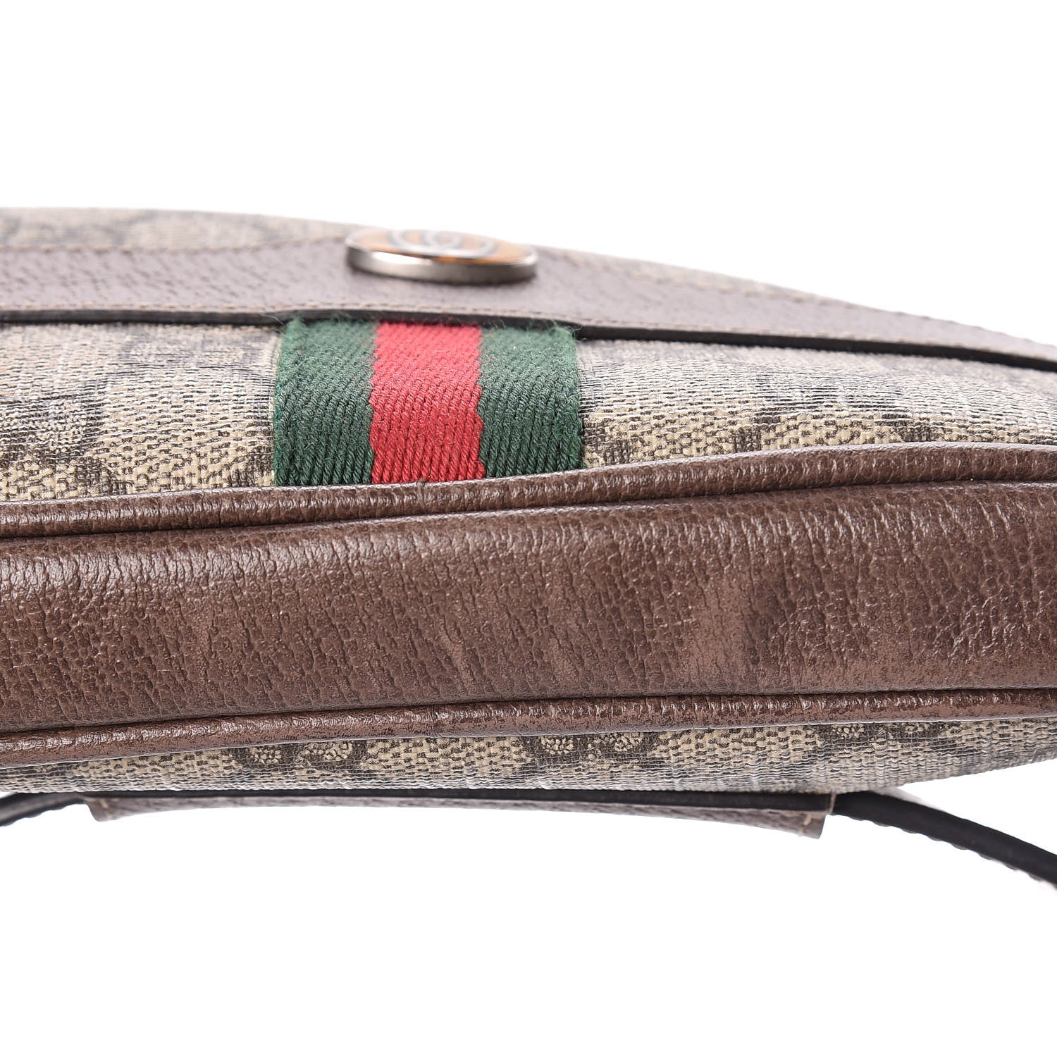 Gucci GG Supreme Monogram Ophidia Belted iPhone Case 95 38 Dark Brown 14 of 17