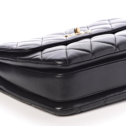 Chanel Lambskin Quilted Small Trendy CC Dual Handle Flap Bag Black 9 of 11