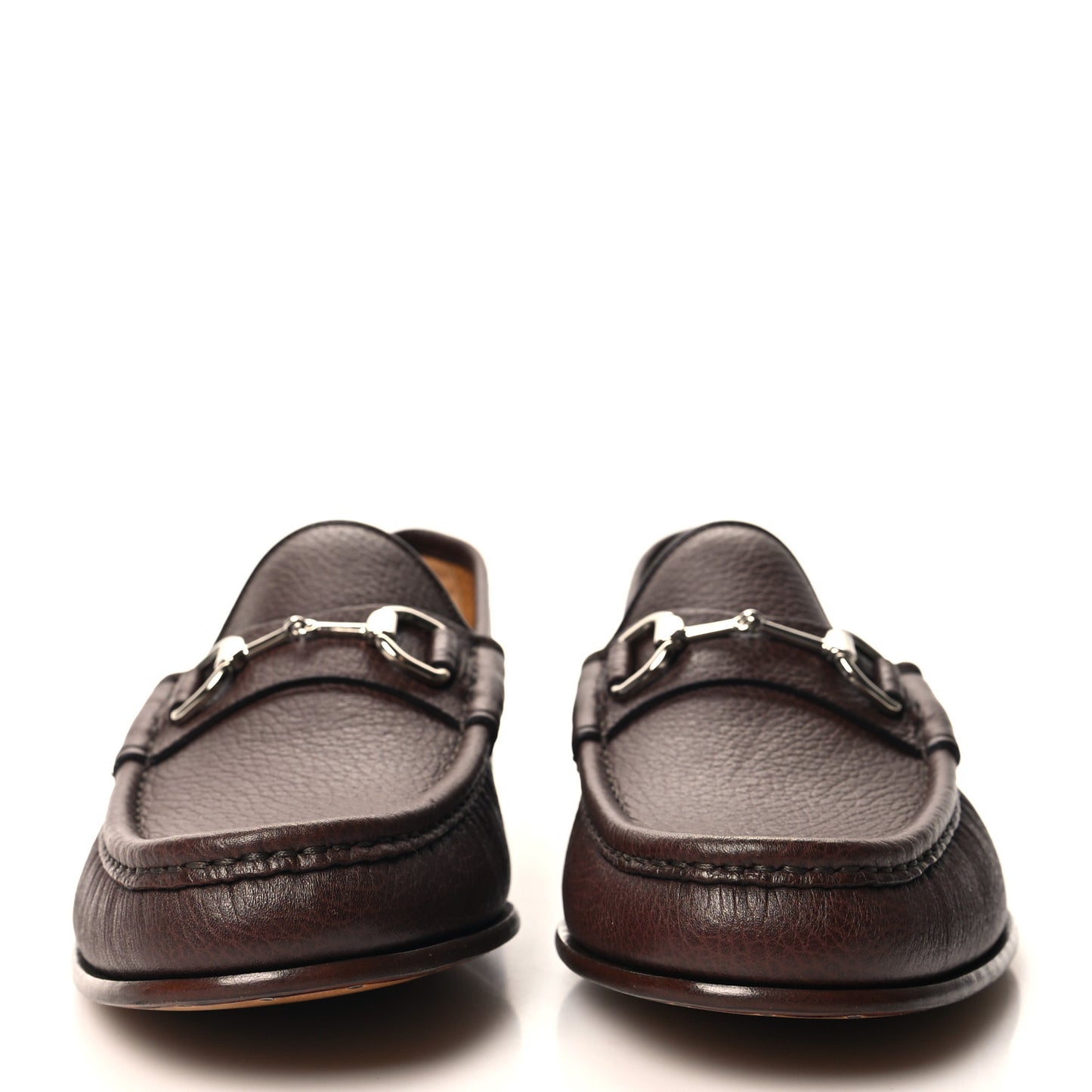 Road Calfskin Mens Horsebit Loafers 7.5 Brown