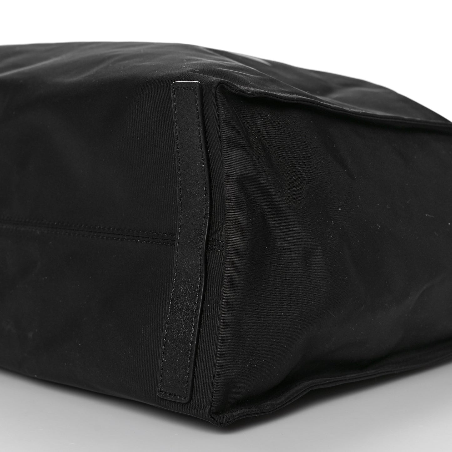 Nylon Logo Tote Bag Black