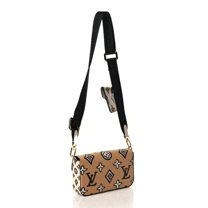 Louis Vuitton Monogram Wild At Heart Felicie Strap & Go Arizona Creme 3 of 8
