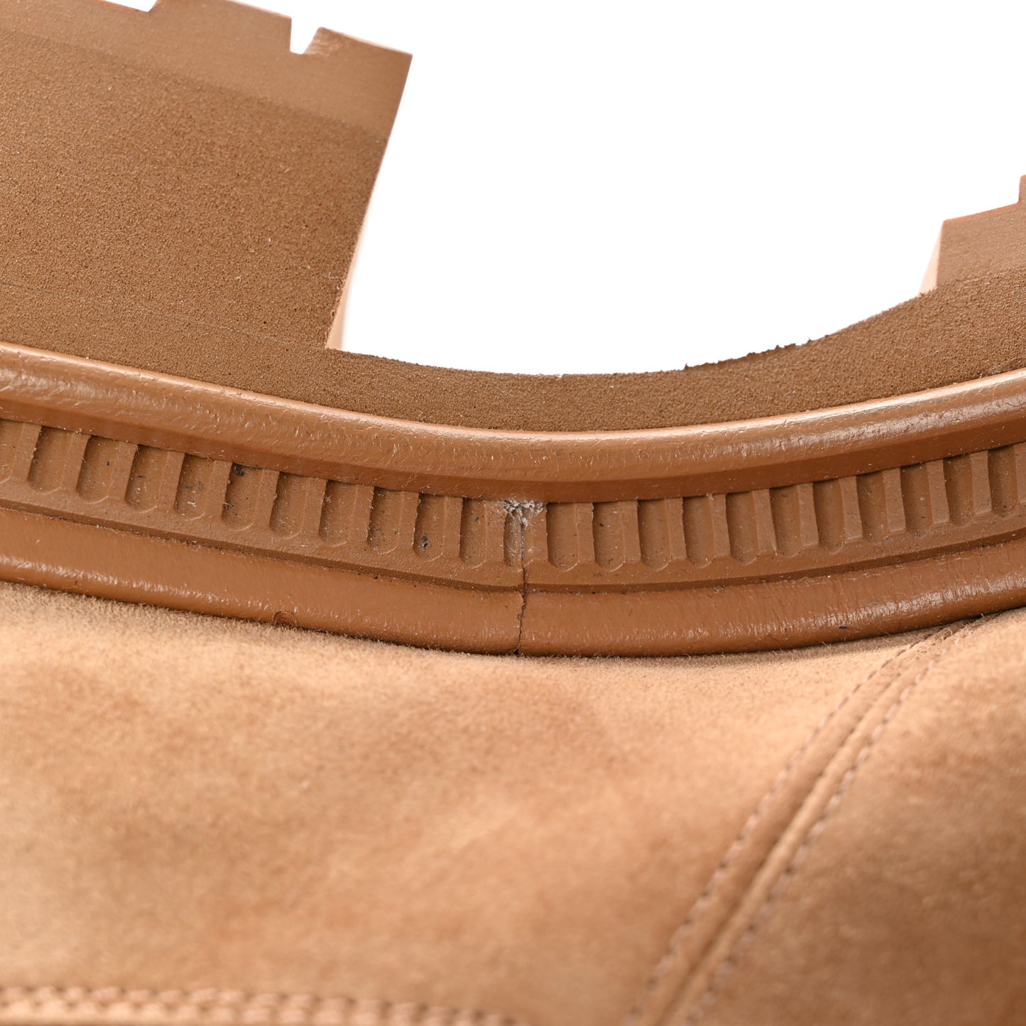 Suede Lambskin Cap Toe Ankle Boots 40 Light Brown