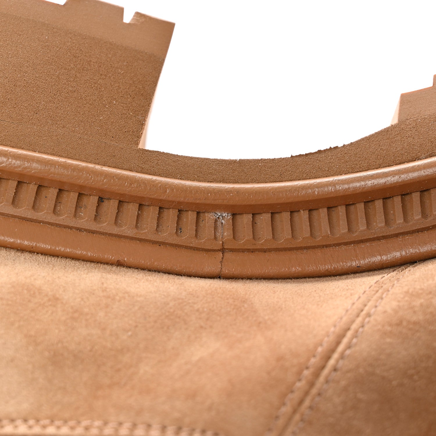 Chanel Suede Lambskin Cap Toe Ankle Boots 40 Light Brown 13 of 13