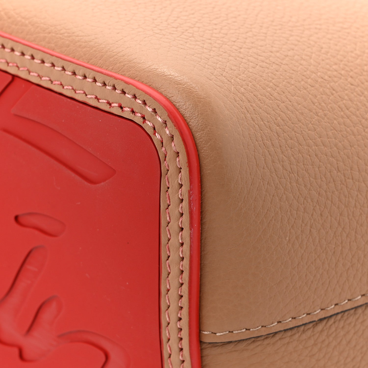 Christian Louboutin Calfskin Empire Spikes Small East West Cabata Tote Nude 13 of 15