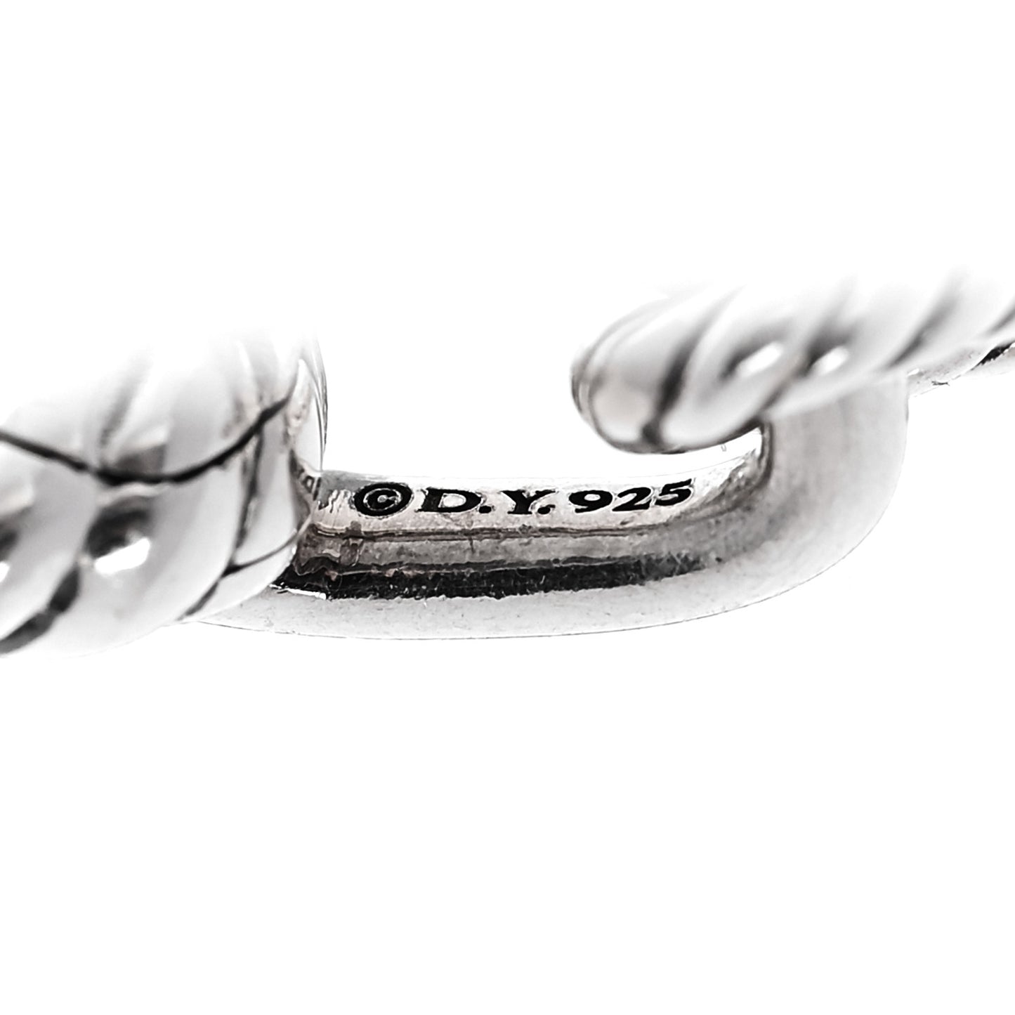 Sterling Silver 18K Yellow Gold 5.5mm DY Madison Link Chain Bracelet