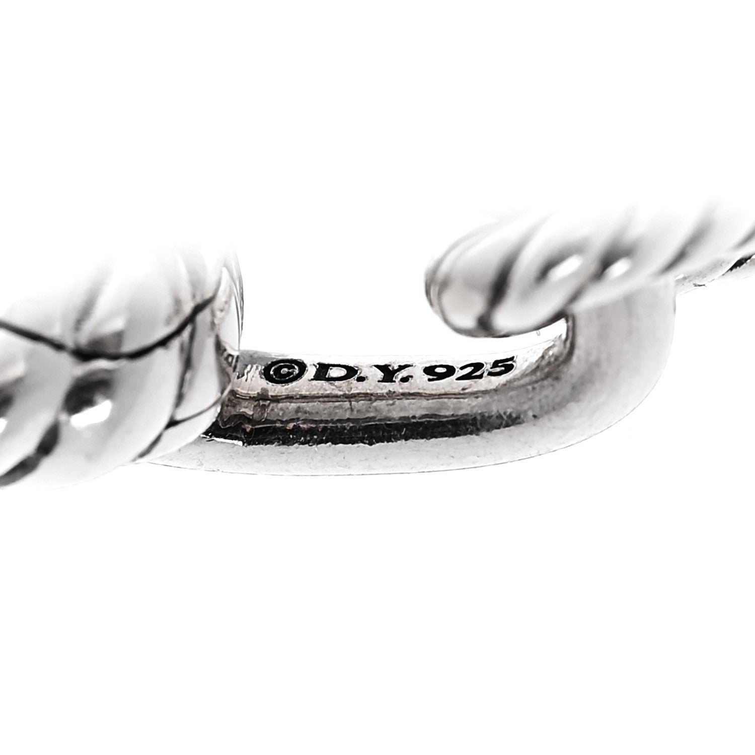 David Yurman Sterling Silver 18K Yellow Gold 5.5mm DY Madison Link Chain Bracelet 3 of 5