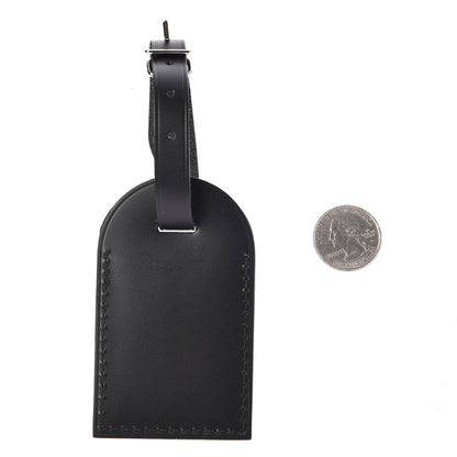 Louis Vuitton Calfskin Luggage Tag Black 2 of 4