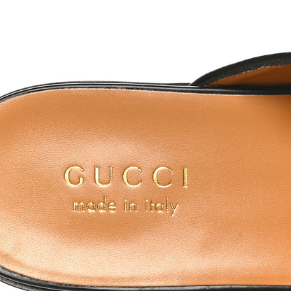 Gucci Jakarta Calfskin Mens Horsebit Slippers 10 Black 7 of 11