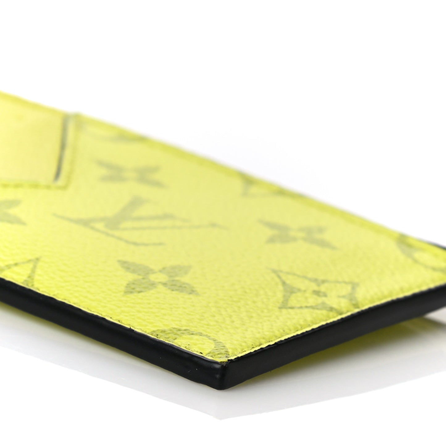 Monogram Taiga Coin Card Holder Yellow