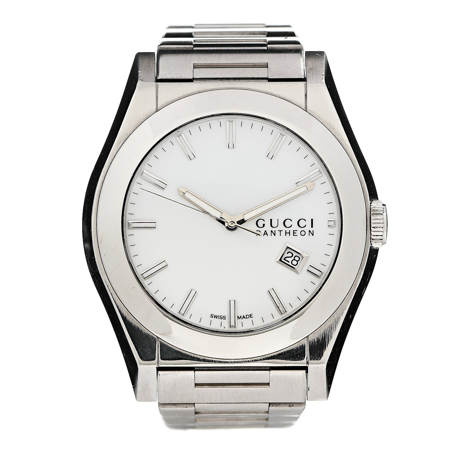 Stainless Steel 44mm Pantheon Quartz Watch