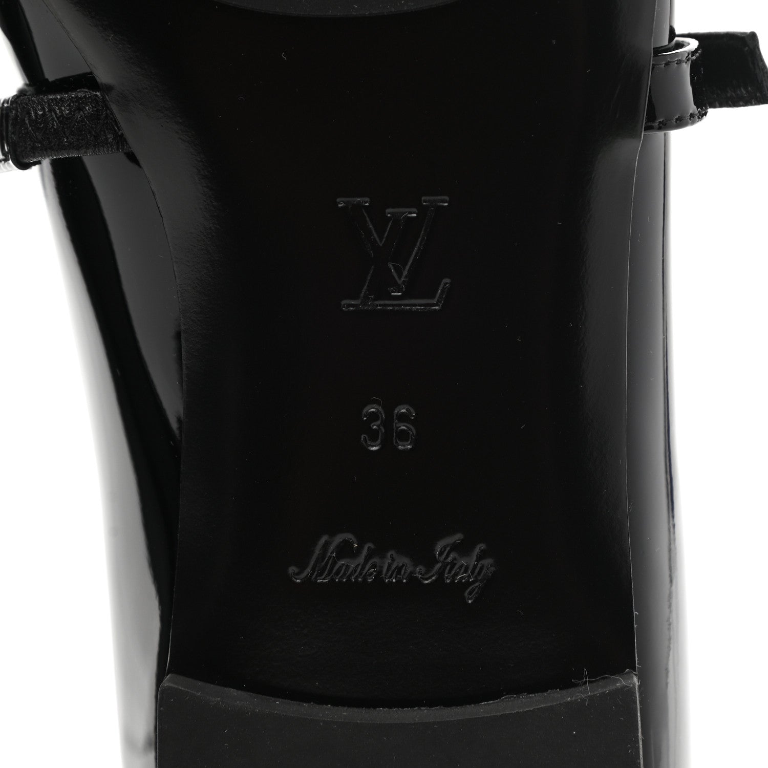 Louis Vuitton Patent Uniformes Ballerina Flat 36 Black 6 of 9