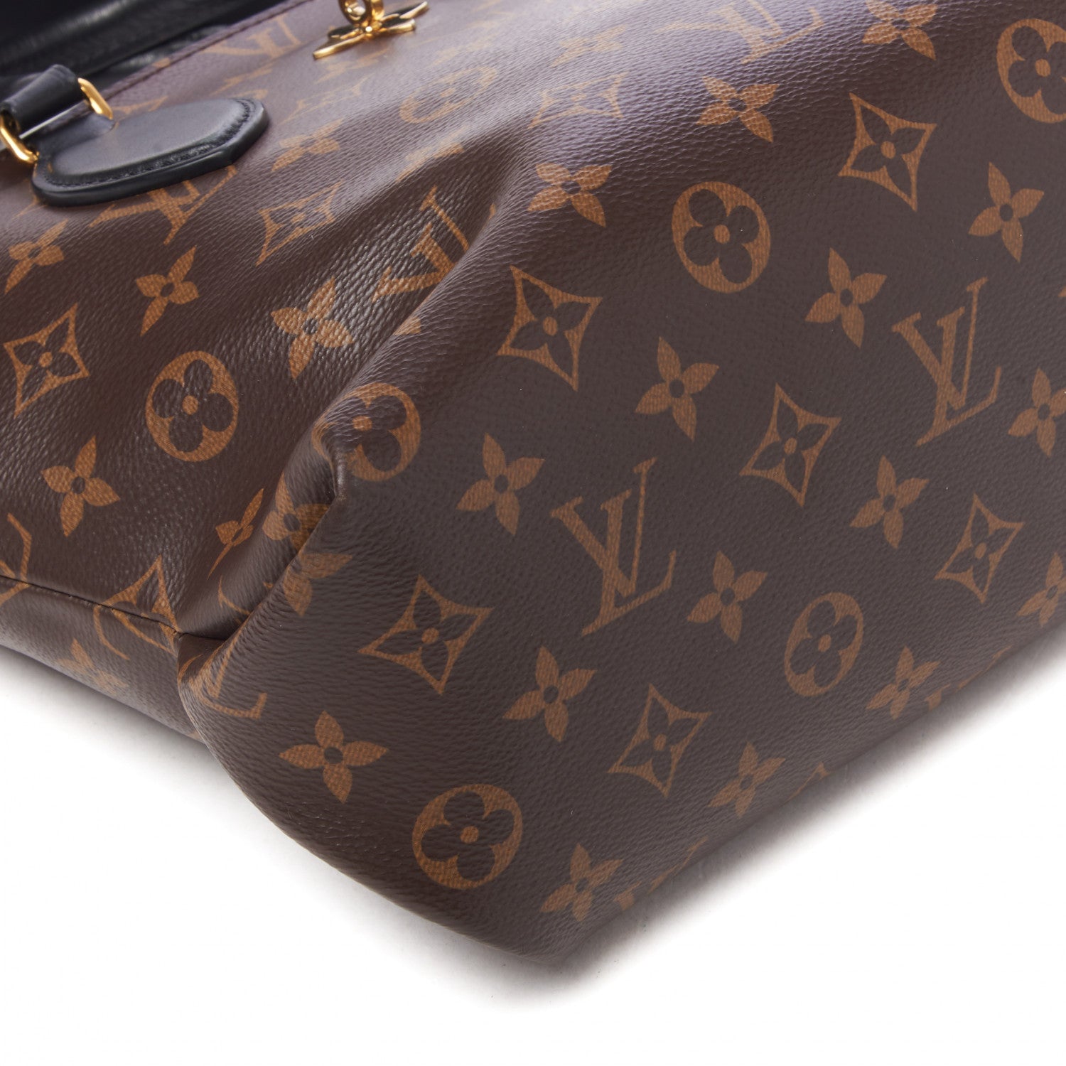 Louis Vuitton Monogram Flower Zipped Tote PM Black 5 of 8