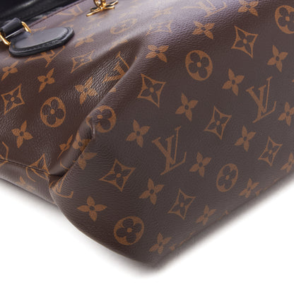 Louis Vuitton Monogram Flower Zipped Tote PM Black 5 of 8