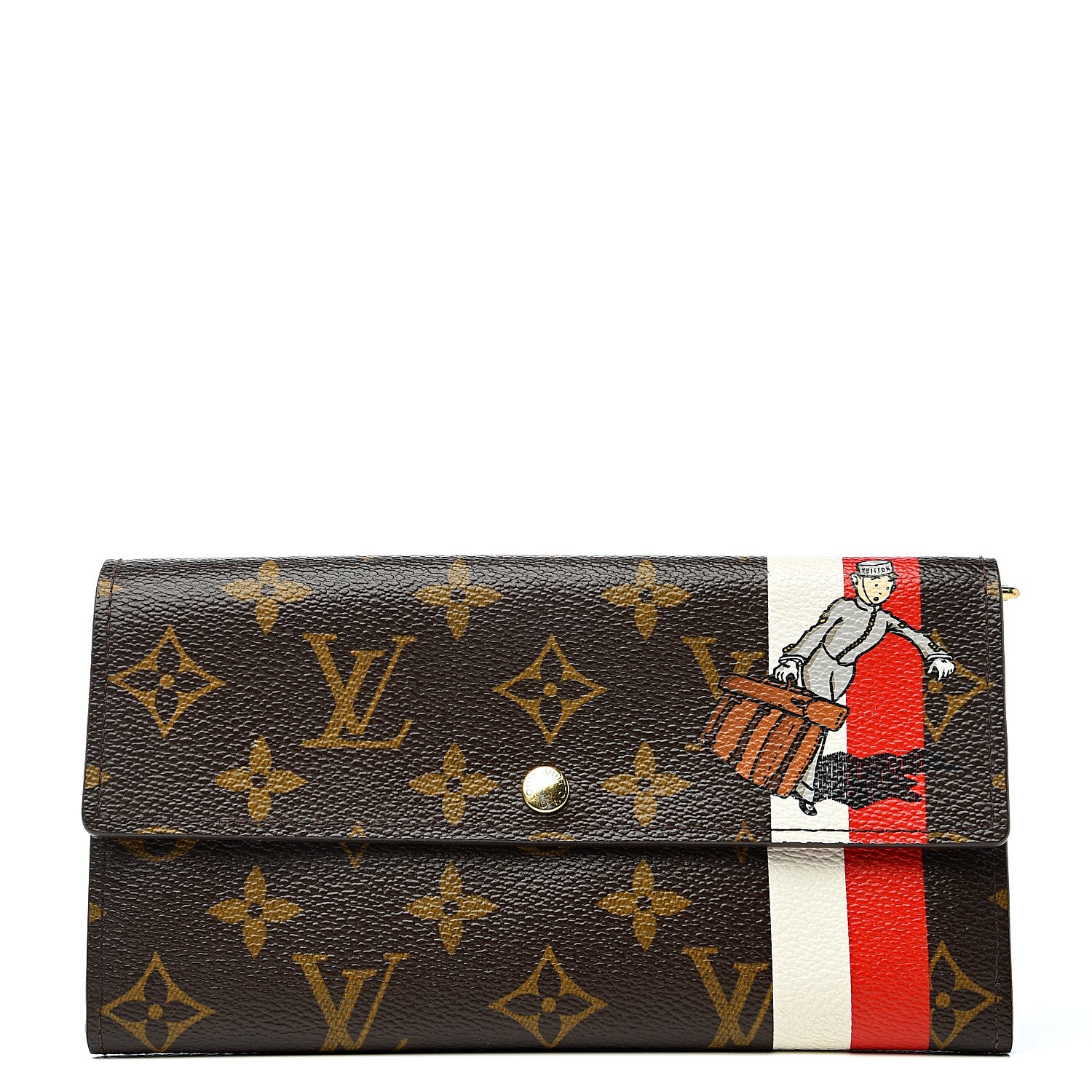 Louis Vuitton Monogram Groom Sarah Wallet 1 of 7