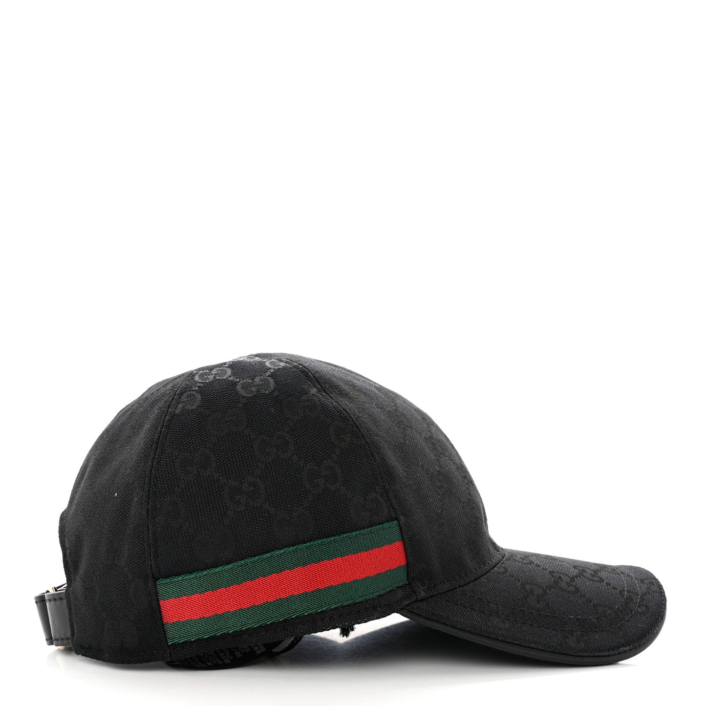 Monogram Web Baseball Hat S Black