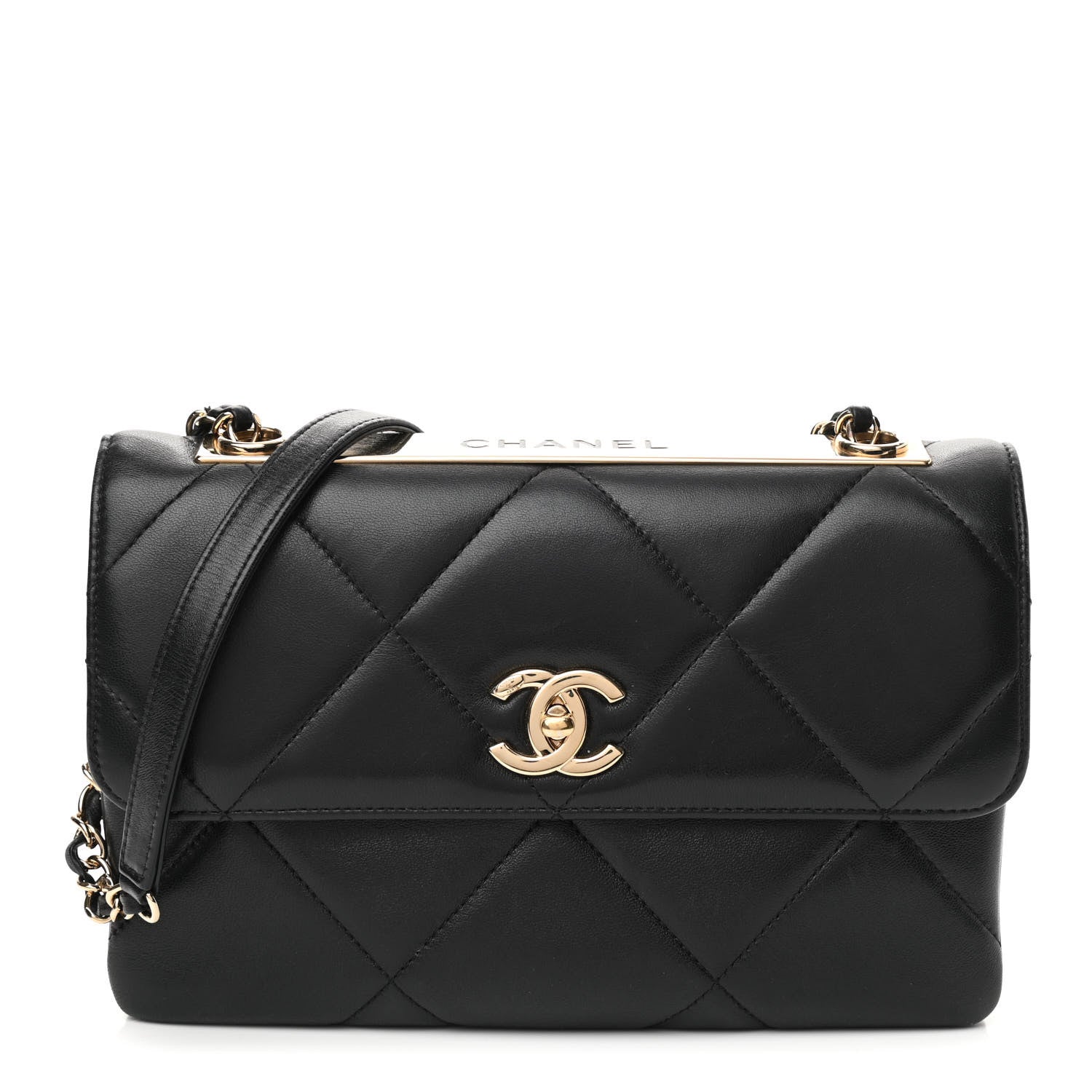 Chanel Lambskin Quilted Medium Trendy CC Flap Black 1 of 10